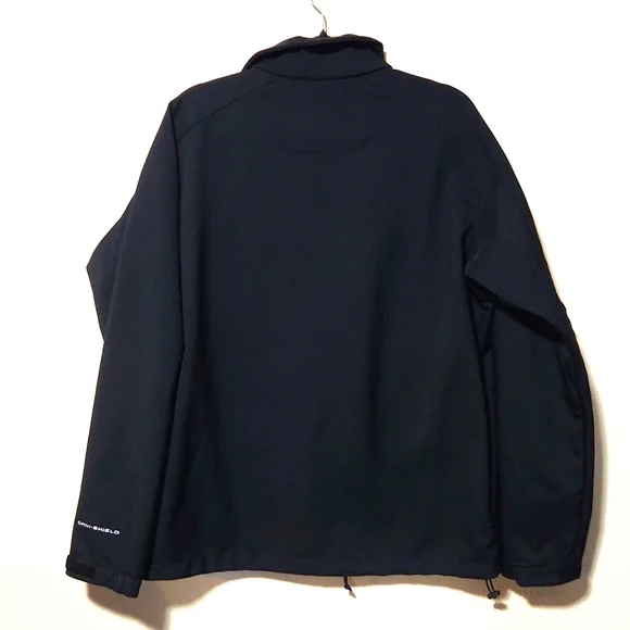 Columbia Omni Shield Black Soft-Shell Zip Up Jacket Men's Large
